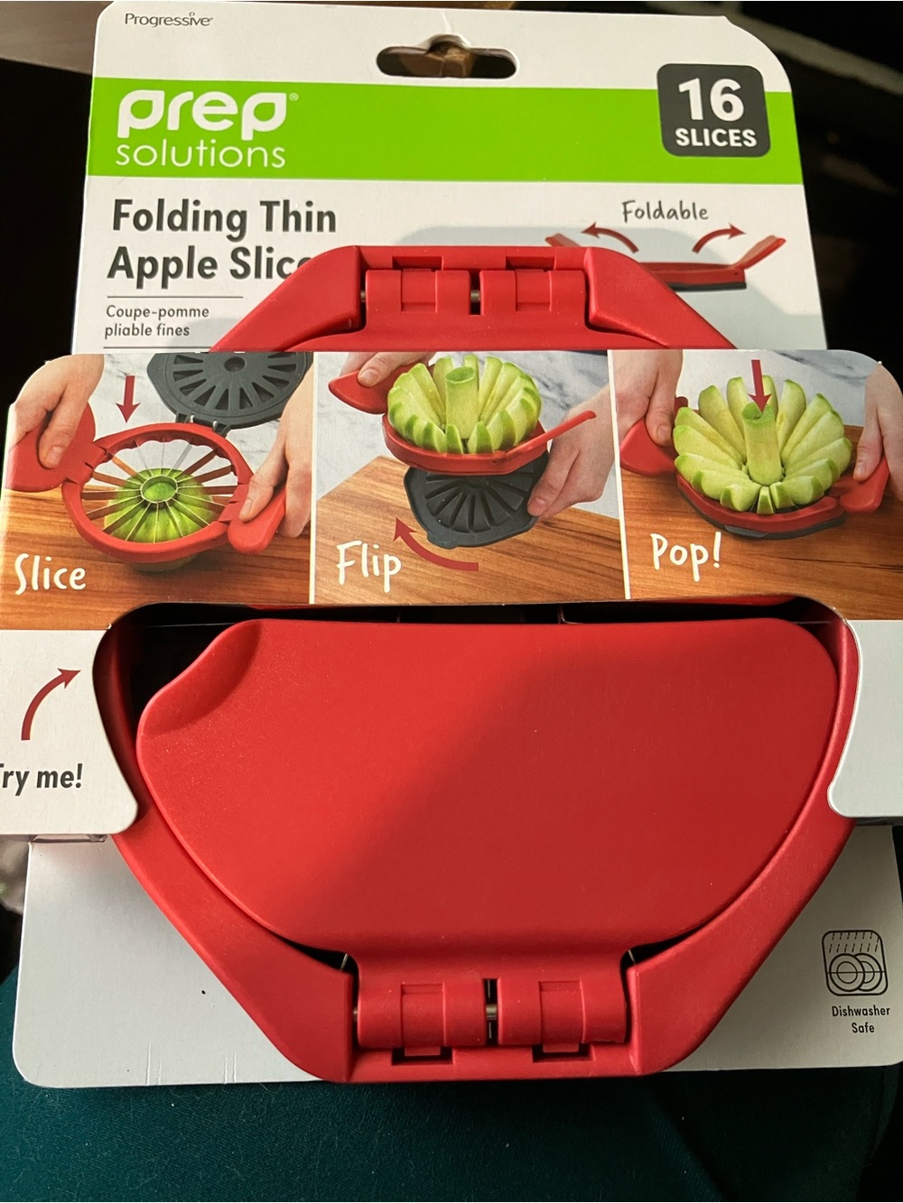Prep Solutions Folding Thin Apple Slicer - Red